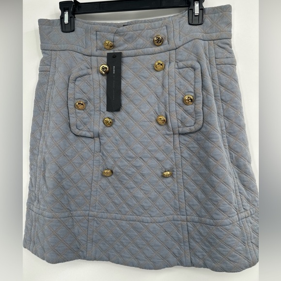 Marc Jacobs Dresses & Skirts - Marc Jacobs Grey-Blue MOD Quilted Mini Skirt Sz M $168